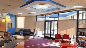 Photo of a recently completed Medical Office waiting room