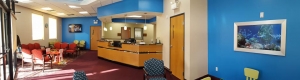 photo of a recently complete medical office reception area