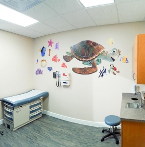 Photo of Exam room in recently completed medical office building