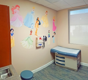 Photo of Exam room in recently completed medical office building