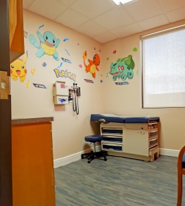 Photo of Exam room in recently completed medical office building