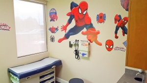 Photo of Exam room in recently completed medical office building