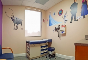 Photo of Exam room in recently completed medical office building