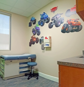 Photo of Exam room in recently completed medical office building
