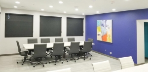 Photo of a recently completed Medical Office conference room