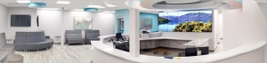 photo of a recently complete medical office reception area