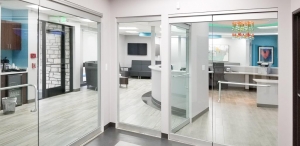 photo of a recently complete medical office reception area