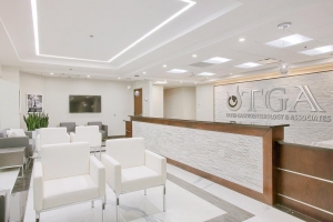 Photo of a recently completed Medical Office waiting room