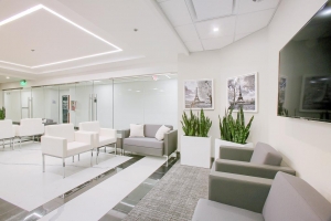 Photo of a recently completed Medical Office waiting room