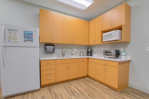 Photo of a recently completed workstation in a dental office construction project.