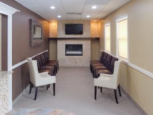 Photo of a recently completed Dental Office waiting room