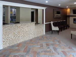 Photo of a recently completed Dental Office waiting room