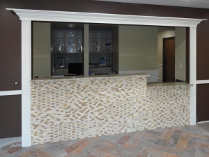 Photo of a recently completed Dental Office welcome desk.
