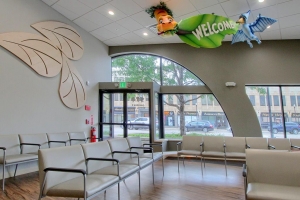 Photo of a recently completed Dental Office waiting room